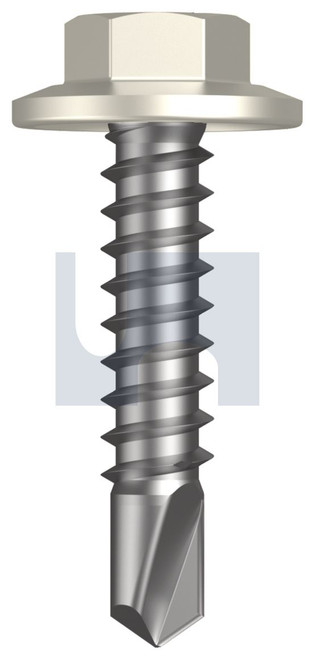METAL SDS FLANGED HEX HEAD | C1022 Hardened | CL4 SM MET FLG HX:12-14X 25 (Class 4)