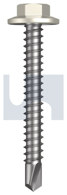 METAL SDS FLANGED HEX HEAD | C1022 Hardened | CL4 SM MET FLG HX:12-14X 45 (SURFMIST (TITANIA) -CL4)