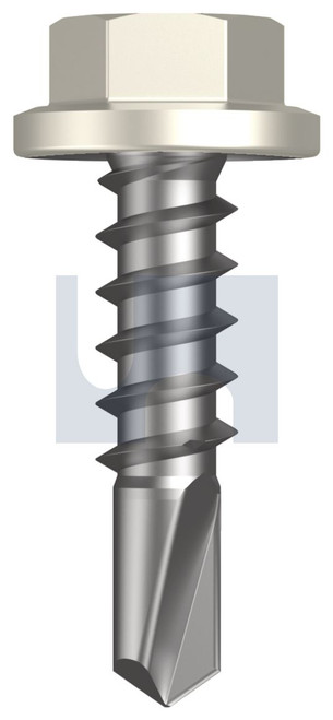 METAL SDS FLANGED HEX HEAD | C1022 Hardened | CL4 SM MET FLG HX:14-10X 25