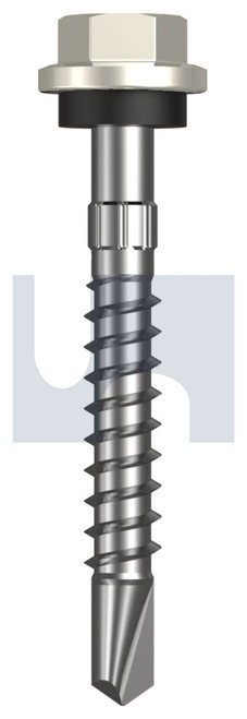 METAL SDS HEX HEAD + WASHER | C1022 Hardened | CL4 SM MET SEAL HX S:14-10X 50