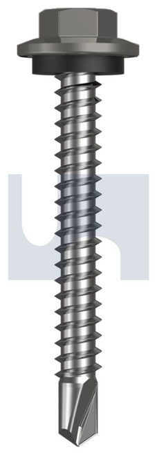 METAL SDS HEX HEAD + WASHER | C1022 Hardened | CL4 WA MET SEAL HX:12-14X 45