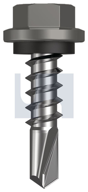 METAL SDS HEX HEAD + WASHER | C1022 Hardened | CL4 WA MET SEAL HX:14-10X 25
