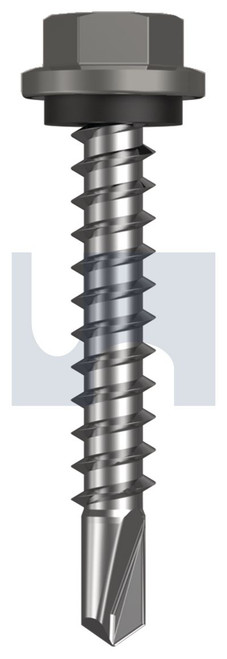 METAL SDS HEX HEAD + WASHER | C1022 Hardened | CL4 WA MET SEAL HX:14-10X 42 (WALLABY - CL4)