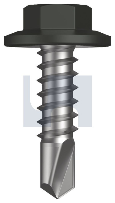 METAL SDS FLANGED HEX HEAD | C1022 Hardened | CL4 WG MET FLG HX:12-14X 20 (WOODLAND GREY (THUNDER) -CL4)