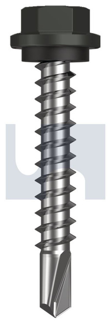 METAL SDS HEX HEAD + WASHER | C1022 Hardened | CL4 WG MET SEAL HX:14-10X 42