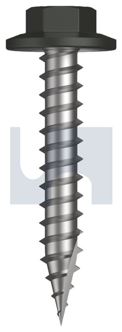TYPE 17 FLANGED HEX HEAD | C1022 Hardened | CL4 WG T17 FLG HX:12-11X 35 (WOODLAND GREY (THUNDER) -CL4)