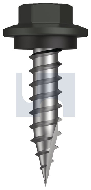 TYPE 17 HEX HEAD + WASHER | C1022 Hardened | CL4 WG T17 SEAL HX:12-11X 25 (WOODLAND GREY (THUNDER) -CL4)