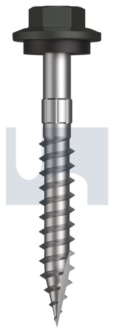 TYPE 17 HEX HEAD + WASHER | C1022 Hardened | CL4 WG T17 SEAL HX S:12-11X 45 (WOODLAND GREY (THUNDER) -CL4)