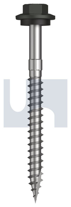 TYPE 17 HEX HEAD + WASHER | C1022 Hardened | CL4 WG T17 SEAL HX S:12-11X 65 (WOODLAND GREY (THUNDER) -CL4)