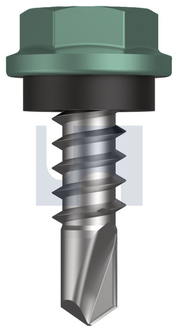 METAL SDS HEX HEAD + WASHER | C1022 Hardened | CL4 WI MET SEAL HX:10-16X 16 (WILDERNESS (RIVERGUM) -CL4)