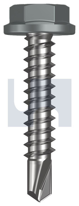METAL SDS FLANGED HEX HEAD | C1022 Hardened | CL4 WN MET FLG HX:10-16X 25 (WINDSPRAY (SMOKEY) -CL4)