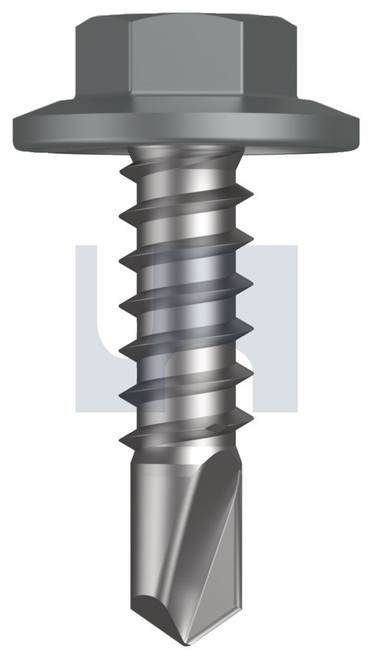 METAL SDS FLANGED HEX HEAD | C1022 Hardened | CL4 WN MET FLG HX:12-14X 20 (WINDSPRAY (SMOKEY) -CL4)