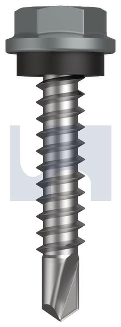 METAL SDS HEX HEAD + WASHER | C1022 Hardened | CL4 WN MET SEAL HX:10-16X 25 (Class 4)