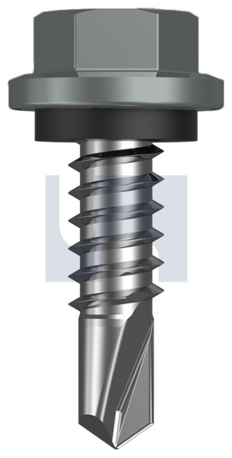 METAL SDS HEX HEAD + WASHER | C1022 Hardened | CL4 WN MET SEAL HX:14-14X 22