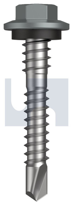 METAL SDS HEX + WASHER + XGRiP | C1022 Hardened | CL4 WN MET XGRIP HX:12-14X 37 (WINDSPRAY (SMOKEY) -CL4)