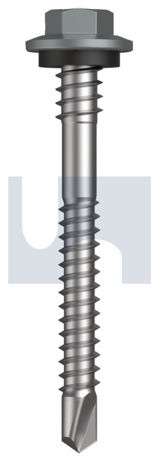 METAL SDS HEX + WASHER + XGRiP | C1022 Hardened | CL4 WN MET XGRIP HX:12-14X 53 (WINDSPRAY (SMOKEY) -CL4)