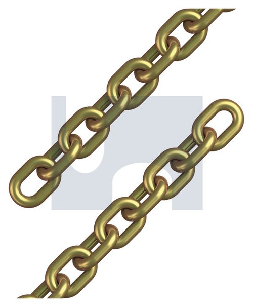 G70 TRANSPORT CHAIN | Grade 70 | ZYP G70 CHAIN 50KG BUCKET: 8MM (ZINC YELLOW PASSIVATE)
