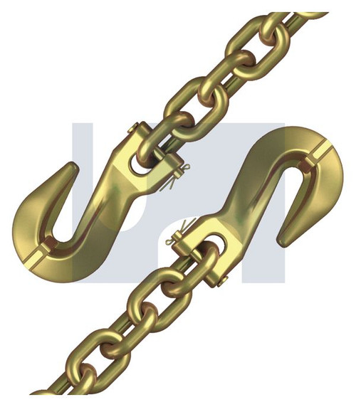 G70 CHAIN WITH GRAB HOOKS | Grade 70 | ZYP G70 CHAIN 9M 2XGRAB:10MM (ZINC YELLOW PASSIVATE)