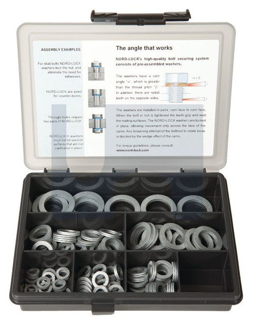 STANDARD WASHER KIT | Hardened Steel | DPT NORD-LOCK ASSORT KIT 100PC (DELTA PROTEKT)