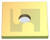 SQUARE WASHER | Mild Steel | ZYP MS SQ WASH:M10 38X38X3 (ZINC YELLOW PASSIVATE)