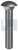 CUP HEAD | 316 Stainless | 316 DIN603 CUP HEAD: M10 X100 (316 STAINLESS)