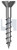 NEEDLE PT COUNTERSUNK | 304 Stainless | 304 NP CSK4R SQ: 8-10X 32 (304 Stainless)