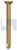 METAL SDS COUNTERSUNK | C1022 Hardened | ZYP MET CSK PH:10-24X 50 (Zinc Yellow Passivate)