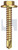 METAL SDS FLANGED HEX HEAD | C1022 Hardened | ZYP MET FLG HX:12-14X 35 (Zinc Yellow Passivate)