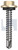 METAL SDS HEX HEAD + WASHER | C1022 Hardened | CL4 CC MET SEAL HX:12-14X 35 (CLASSIC CREAM (SMOOTH) -CL4)