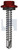 METAL SDS HEX HEAD + WASHER | C1022 Hardened | CL4 MR MET SEAL HX:12-14X 35 (MANOR RED (SCORIA) -CL4)