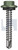 METAL SDS HEX HEAD + WASHER | C1022 Hardened | CL4 PE MET SEAL HX:12-14X 35 (PALE EUCALYPT (MIST GREEN)-CL4)