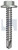 METAL SDS FLANGED HEX HEAD | C1022 Hardened | CL4 SG MET FLG HX:12-14X 35 (SHALE GREY (GULL GREY) -CL4)