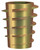 HEX TIMBER INSERT NUT NO FLANG | Zinc Alloy | ZYP NF HEX INSERT NUT:M6  X 13 (Zinc Yellow Passivate)