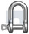 SHACKLE D STANDARD | Mild Steel | HDG D SHKLE STD:16MM X 64 (HOT DIP GALVANISED)