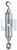 TURNBUCKLE HOOK+EYE | Mild Steel | HDG T/BKLE HOOK+EYE:M6 X 100 (HOT DIP GALVANISED)