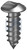 ST RAISED HEAD ONE WAY | 304 Stainless | 304 RSTS ONE WAY:#8 X   1/2 (304 Stainless)