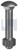 CUP HEAD BOLT & NUT | ISO Property Class 4.6 | HDG 4.6 CUP B/N KIT:  M8 X  25 (Hot Dip Galvanised)