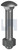 CUP HEAD BOLT & NUT | Mild Steel | ZP MS CUP BN KIT: 1/4BSW X 3/4 (ZINC PLATED (RoHS Compliant))