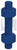 STUD BOLT & NUT KIT | ASTM A193 Grade B7 / 2H | B7/2H XYB KIT: 1-3/8UN8 X 255 (XYLAN BLUE)