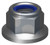 HEX FLANGE NYLOC NUT [NO SERR] | 304 Stainless | 304 DIN6926 FLG NYL NS: M5 (304 STAINLESS)