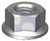 SERRATED HEX FLANGE NUT | 316 Stainless | 316 ISO4161 SERR FLNGE NUT: M6 (316 Stainless)