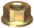 SERRATED HEX FLANGE NUT | SAE Grade 5 | ZYP G5 SERR FLANGE NUT: 3/8UNC (ZINC YELLOW PASSIVATE)