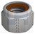 HUP NYLOC HEX NUT BROWN RING | ISO Property Class 10 | ZFS CL10 ISO7040 HUP NYLBR: M8 (ZINC FLAKE SILVER)