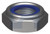 NYLOC THIN HEX NUT | SAE Grade 2 | GR2 Z/P NYLOC THIN:   1/4UNF (ZINC PLATED (ROHS COMPLIANT))