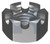 HEX SLOTTED NUT | ISO Property Class 5 | Z/P CL5 SLOTTED HEX: M20-1.50 (ZINC PLATED (ROHS COMPLIANT))