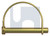 SHAFT LOCKING PIN D TYPE | Mild Steel | ZYP SHAFT L/PIN D: 10MM X  55 (ZINC YELLOW PASSIVATE)