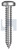 SELF-TAPPER PAN SQUARE | 304 Stainless | 304 STS PAN SQ: #06 X  3/8 (304 Stainless)