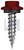 TYPE 17 HEX HEAD + WASHER | C1022 Hardened | CL4 MR T17 SEAL HX:12-11X 25 (MANOR RED (SCORIA) -CL4)