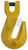 GR80 CLEVIS GRAB HOOK:  6MM (POWDER COAT)