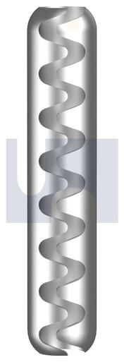 M6 Spring Pin 420SS SPRING WAVE PIN: M6 X 40